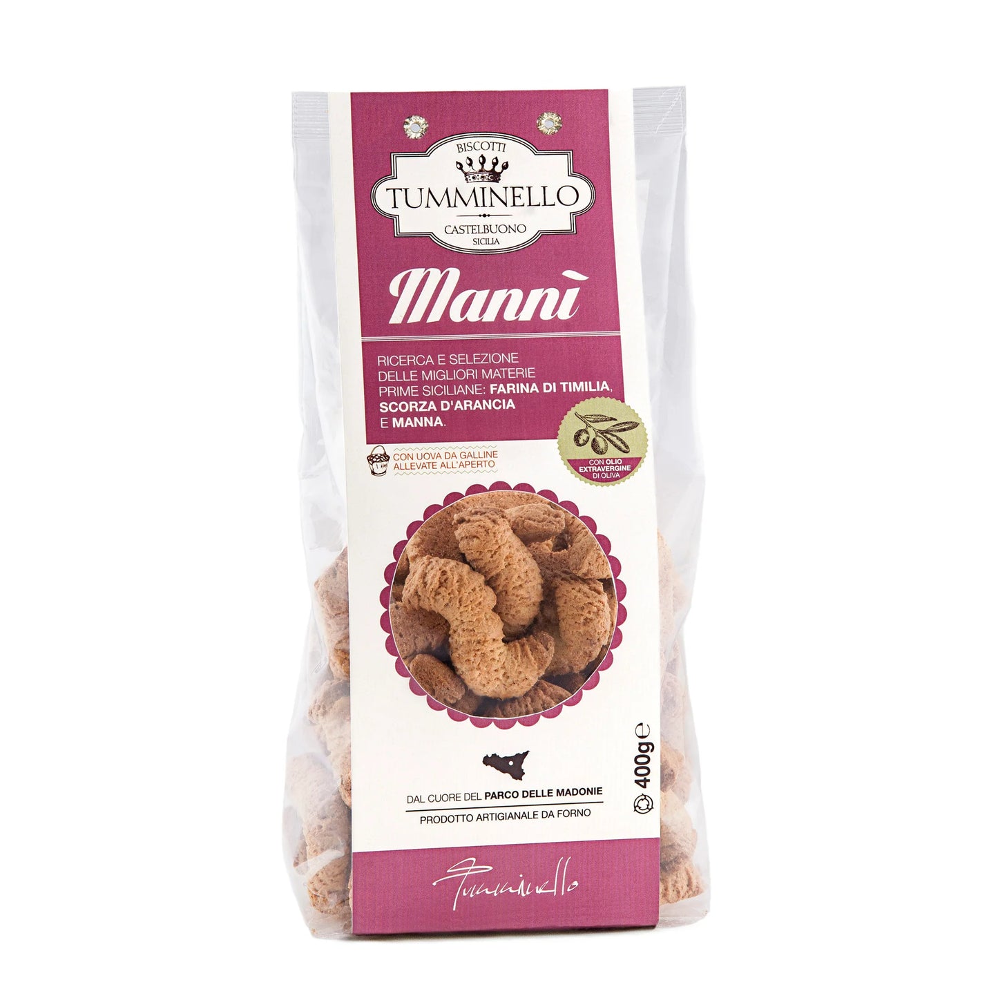 Mannì Tumminello Biscotti con Scorza di Arancia e Manna